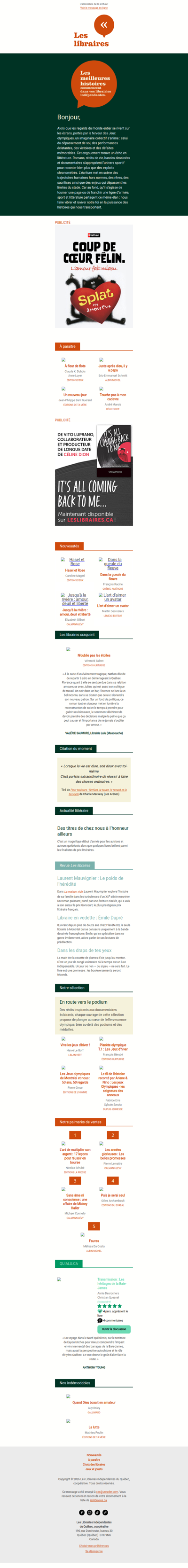 Le sport en toutes lettres