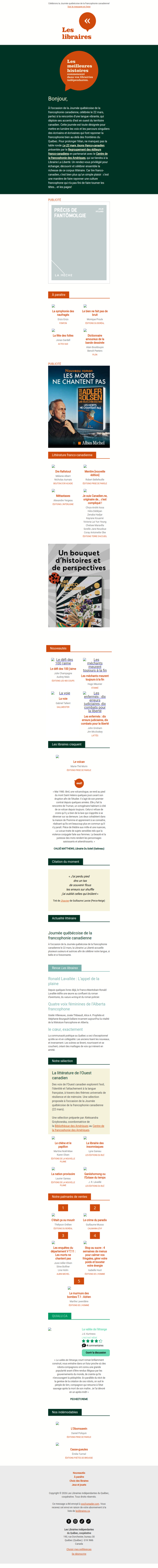 Une francophonie plurielle, d’un océan à l’autre