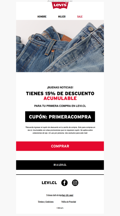 ¡Tienes 15% Off Acumulable con otros descuentos!