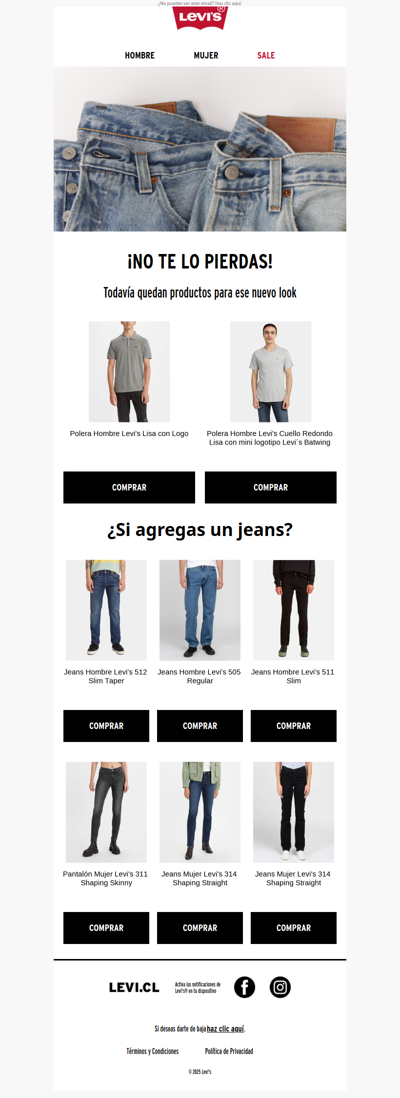 ¡Todavía hay prendas para ese look! 👀