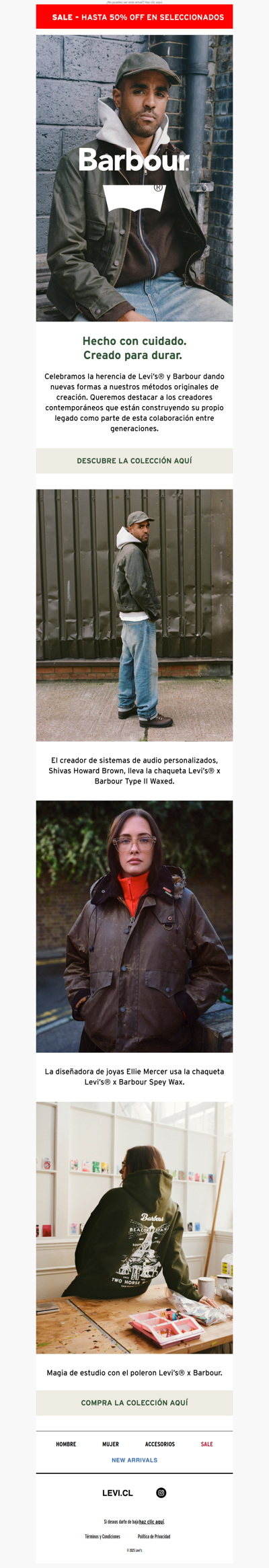 Una colaboración entre generaciones 🤝 Descubre Levi’s x Barbour