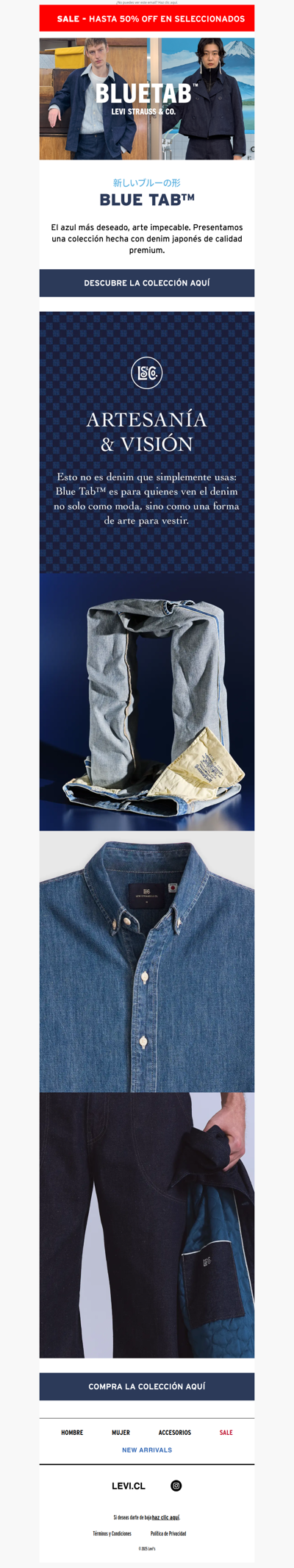 Blue Tab Levi’s: el azul más deseado en denim premium 💙