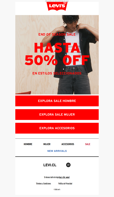 🚨 End of Season Sale: hasta 50% OFF en tus favorito