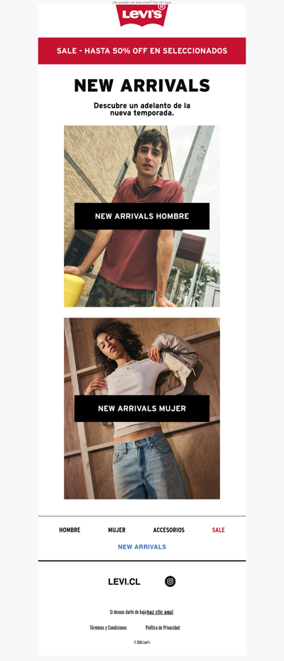 New Arrivals 👖 Descubre un adelanto de lo nuevo de Levi's