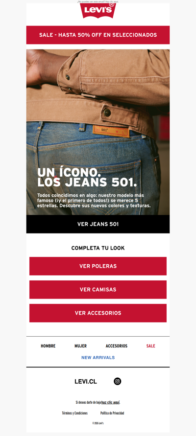 Un ícono con 5 estrellas 👖 los Jeans 501®