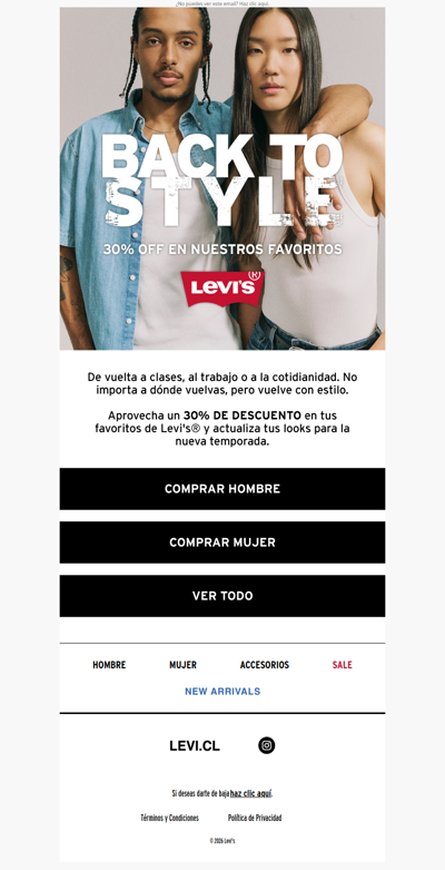 Back to school con 30% OFF 🎒 Vuelve a clases con estilo 😎