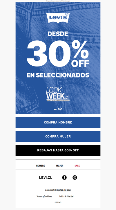 LookWeek 👀 lo mejor desde 30% OFF