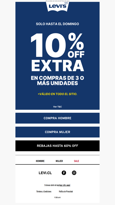⚡ Solo hasta domingo: no pierdas tu 10% OFF EXTRA
