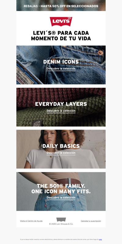 👖 Levi's para cada etapa, cada día y cada estilo