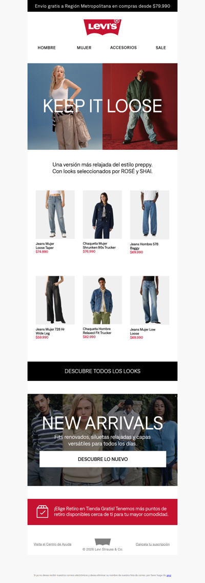 Keep It Loose👖 Fits relajados, looks seleccionados por ROSÉ y SHAI ya están aquí