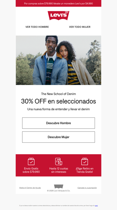 The New School of Denim👖 30% OFF en seleccionados