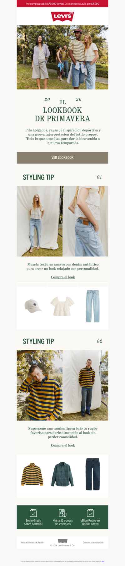 🌸 El Lookbook de primavera: nuevos fits, nuevas rayas, al estilo preppy