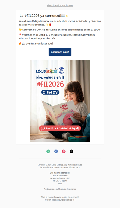 📚✨ ¡Ya comenzó la #FIL2026! ✨📚