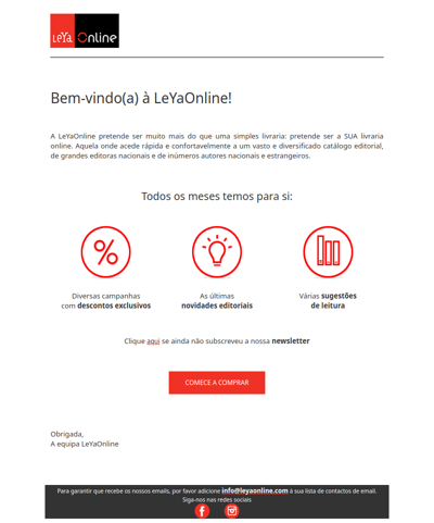 Registo no site da Leyaonline