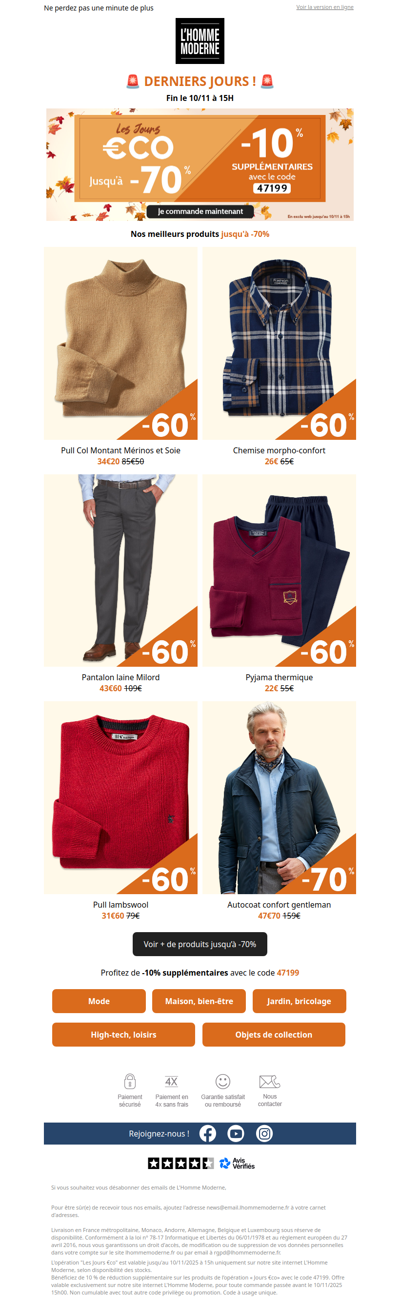 ⏰- 10% supplémentaires sur les Jours €co