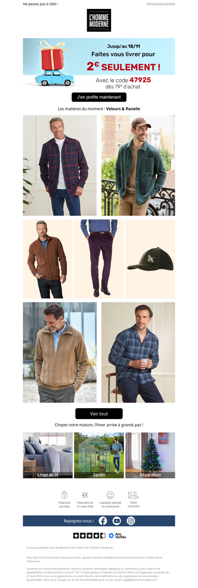 Dernière chance : livraison à 2€