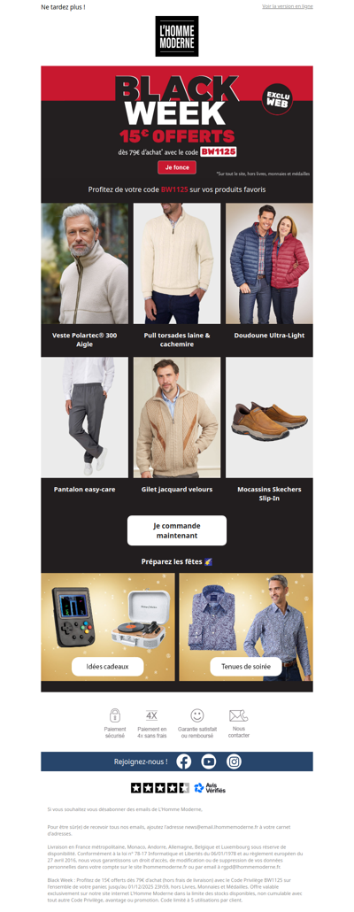 📢 15€ offerts sur TOUT !