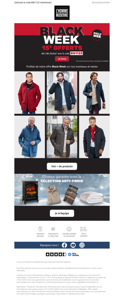 Vos essentiels de l'hiver en promo !