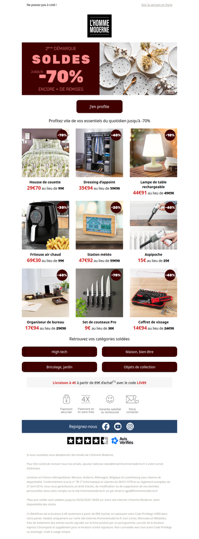 Votre quotidien à prix soldés