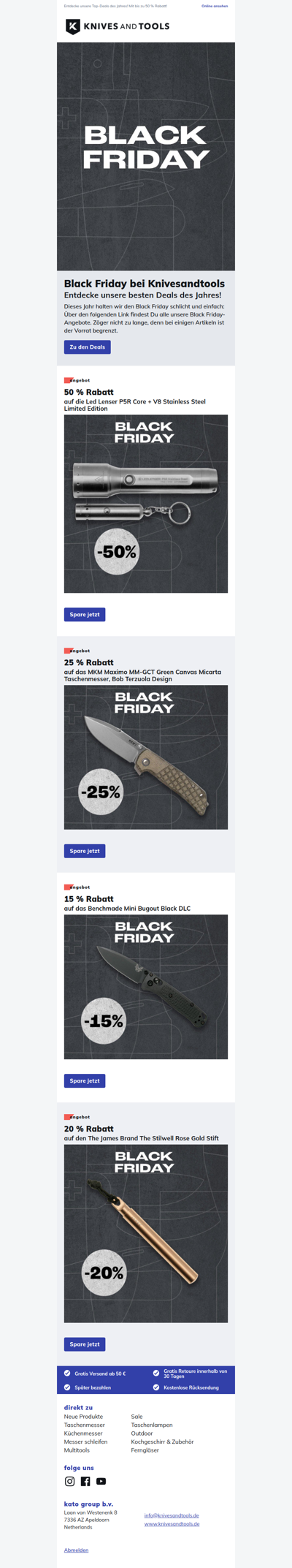 Black Friday bei Knivesandtools!