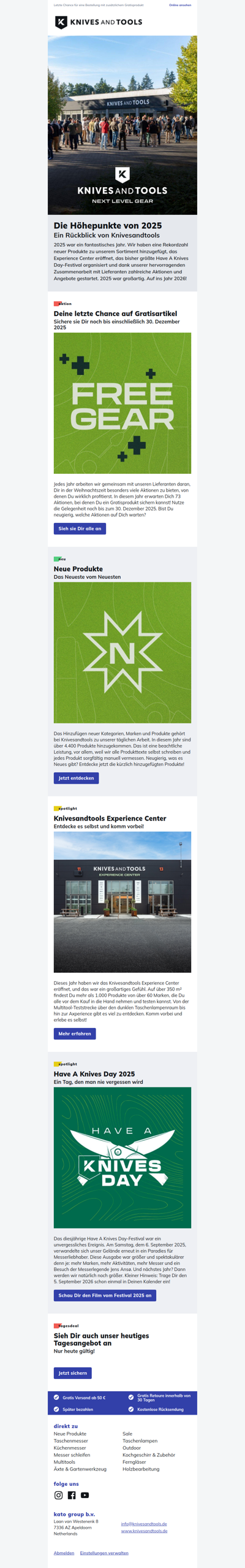 Jahresrückblick 2025 mit Knivesandtools