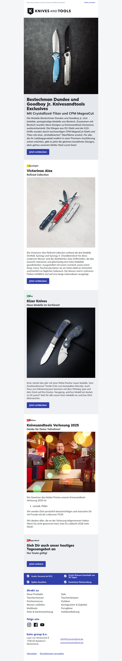 NEU: Bestechman Dundee und Goodboy Jr. Knivesandtools Exclusives