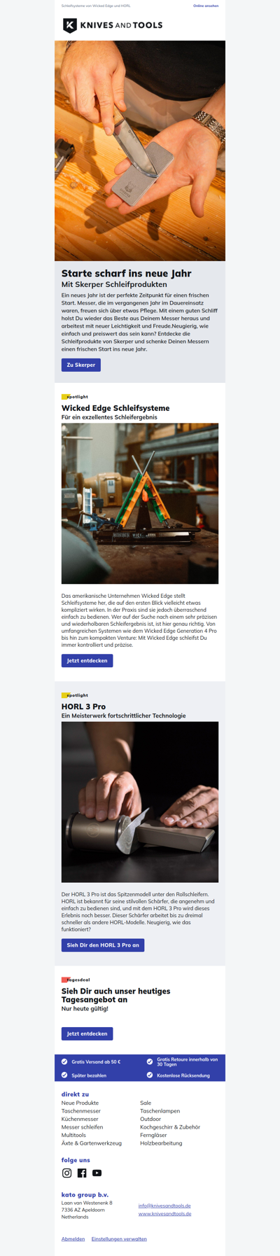 Starte mit Skerper scharf ins neue Jahr