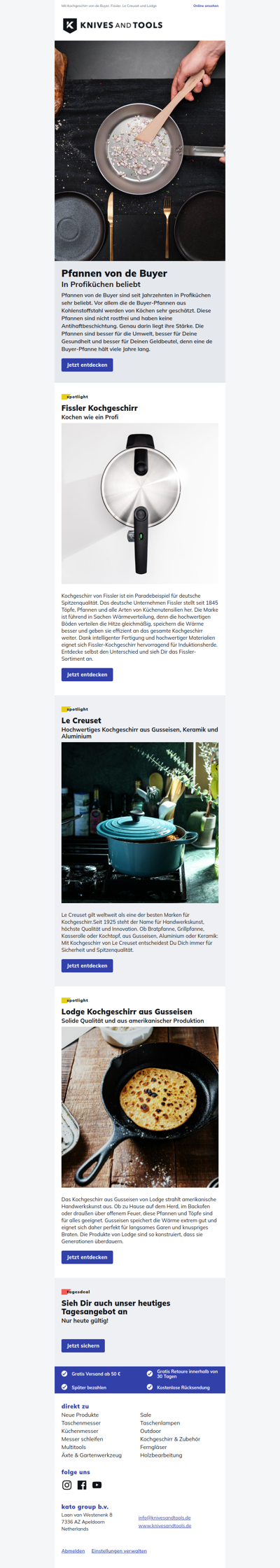 Kochtastisch! Entdecke die schönsten Töpfe und Pfannen unseres Sortiments