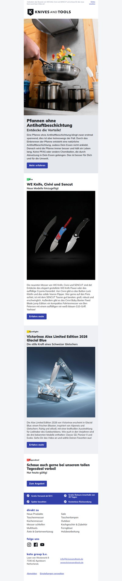 Pfannen ohne Antihaftbeschichtung sind besser für Dich und die Umwelt!