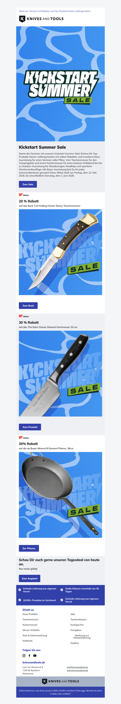 Kickstart Summer Sale!