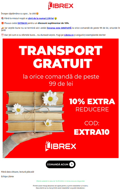 Cărți de la 2.99 lei 🤑 EXTRA10 + livrare GRATUITĂ 🚚