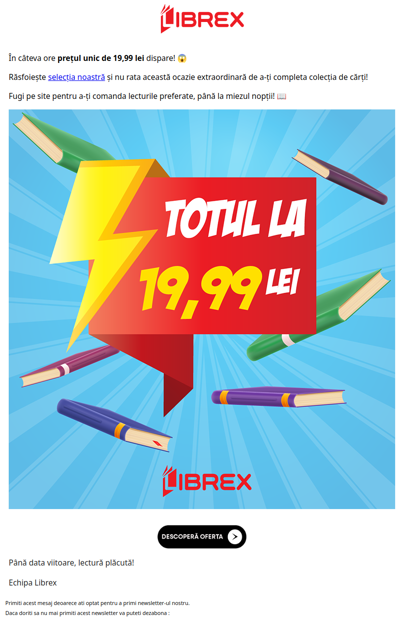 Ultima șansă! TOTUL la 19.99 lei 😍