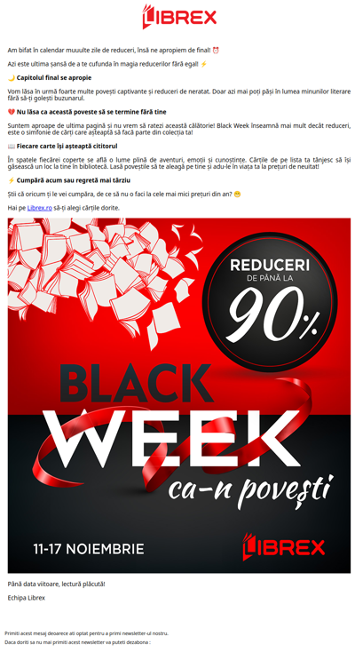 🏴 Azi sau niciodată | ULTIMA ZI de Black Week!