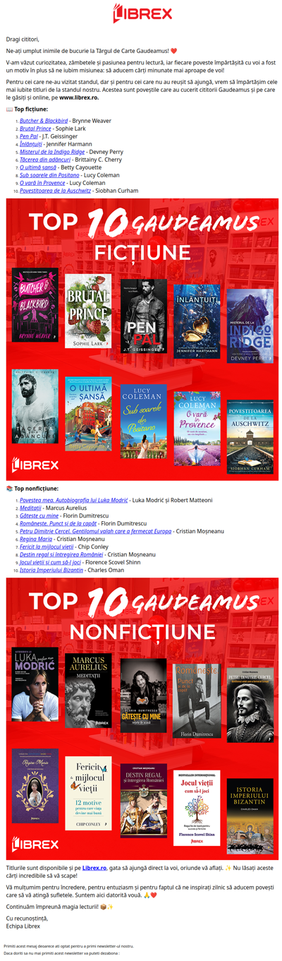 📚 🏆 TOPUL celor mai iubite cărți de la Gaudeamus