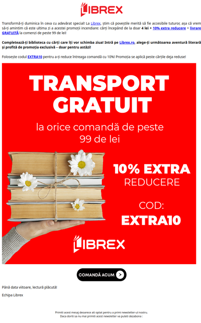 Cărți de la 4 lei 🤑 EXTRA10 + livrare GRATUITĂ 🚚