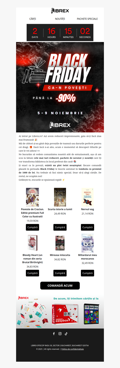 🖤 Aventura Black Friday continuă! 🖤