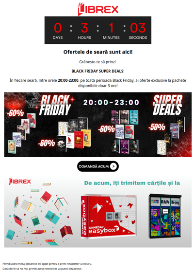 Oferte limitate ⚡️ Black Friday Super Deals 🖤 ⏰ 20:00-23:00 ͏ ͏
