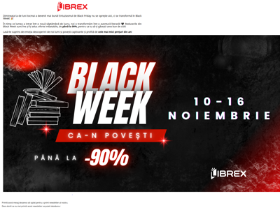 🏴 Ai pierdut reducerile de Black Friday? Dăm startul Black Week! - 90%