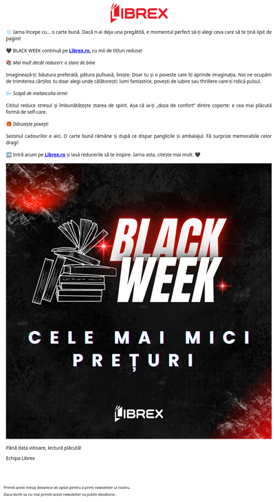 🖤 Cele mai mici prețuri din an pe Librex.ro!