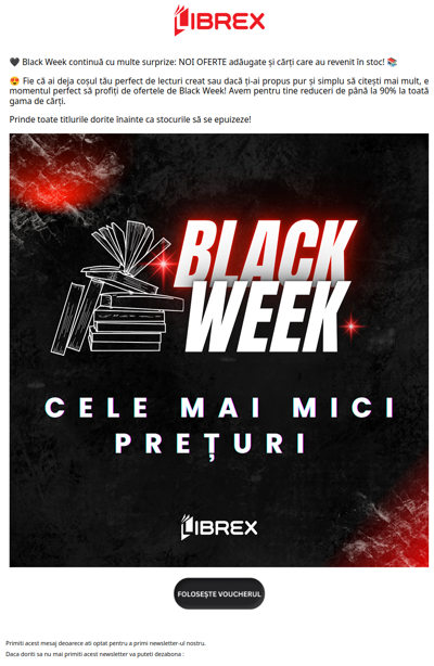 🤑 Cărți aproape gratis 🖤 BLACK WEEK continuă cu cele mai bune oferte la cărți