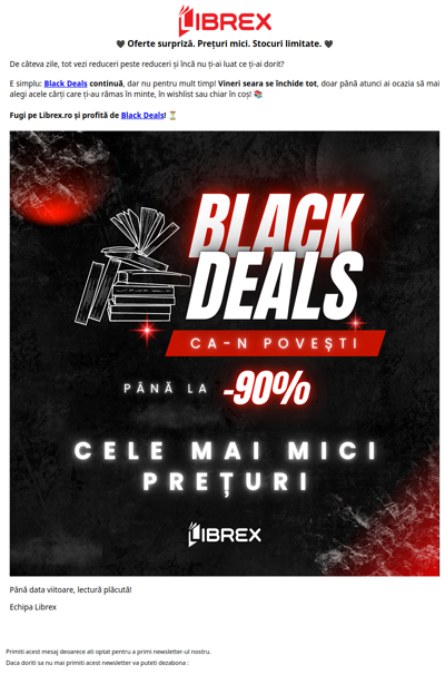 Ultimele zile de Black Deals 🖤