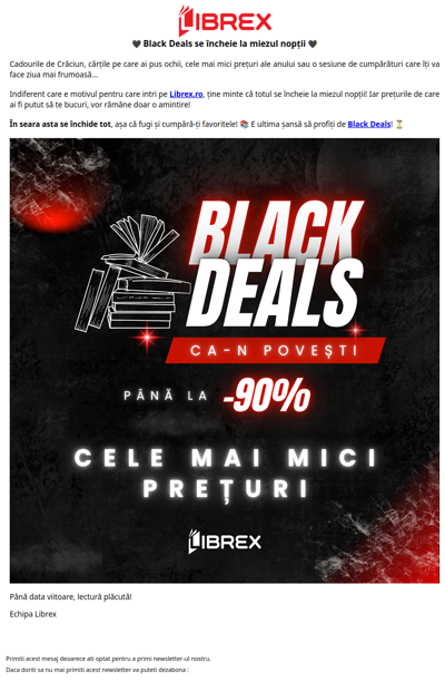 Ultima șansă! ⚡️ Black Deals se încheie azi 🖤