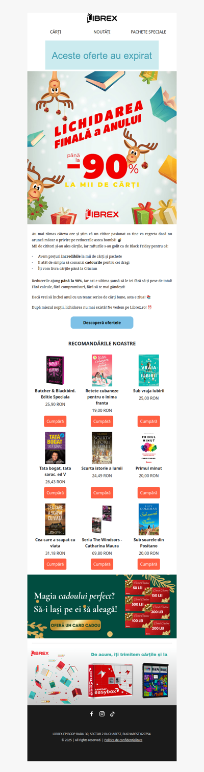 Tic-Tac! ⏰ Lichidarea finală a anului se termină azi! 🤑