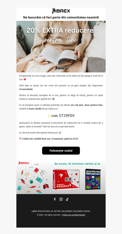 Îți mulțumim că ești clientul nostru! 💕