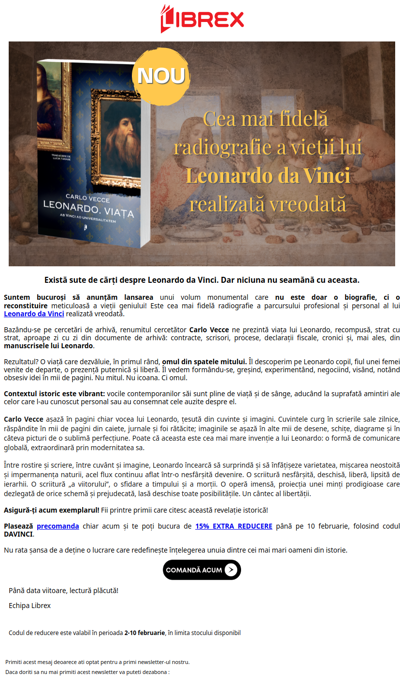⭐ Lansare de carte: Leonardo da Vinci | O călătorie în mintea celui mai mare geniu al umanității