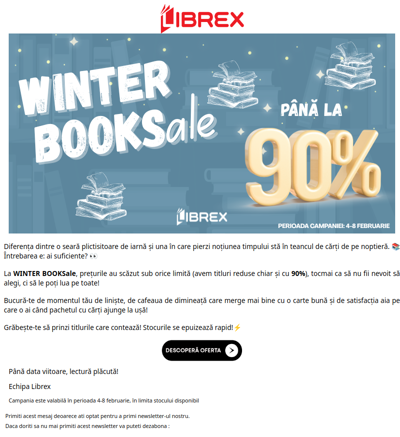 📣 Nebunia Winter BOOKSale continuă!