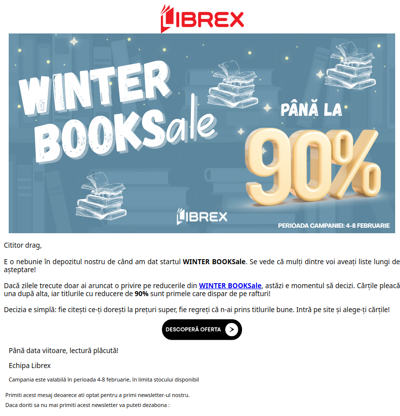 🤑 Cărți aproape gratis în Winter BOOKSale