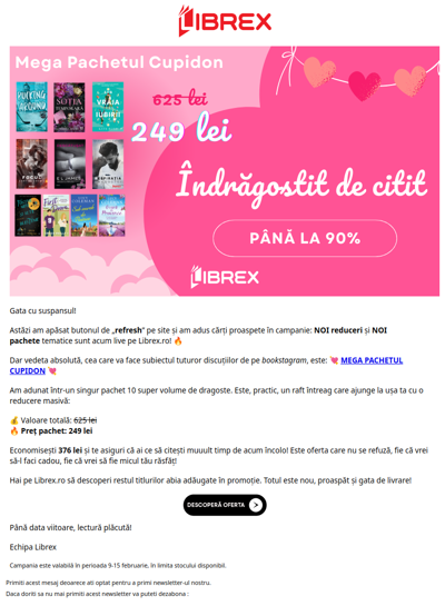 🚨 Am adăugat NOI REDUCERI pe site! #ÎndrăgostitDeCitit