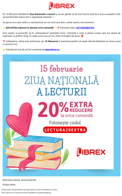 📚 Sărbătorim Ziua Națională a Lecturii cu un cadou pentru tine!