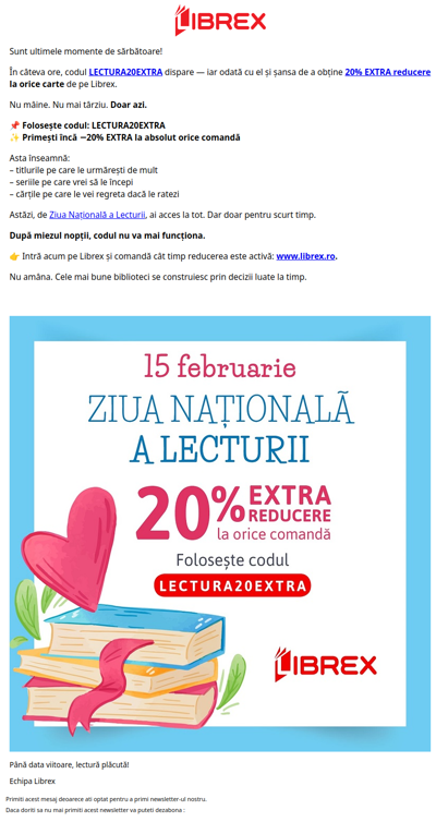 📣 Șansă unică! Ultimele ore!
